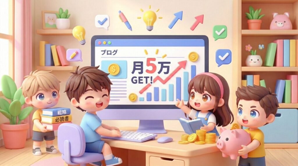 ブログ収益化は難しい？月5万稼ぐための5つの戦略と必読書7選【初心者必見】