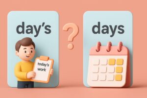 【違いは？】day'sとdaysの意味と使い方を例文で解説！もう迷わない英語表現