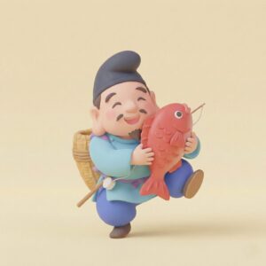恵比寿(えびす):釣りが大好きな商売の神様