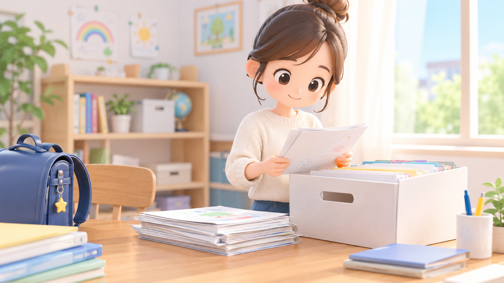 【保存版】小学校のプリントはいつまで保管する？捨てるタイミングと楽な収納法
