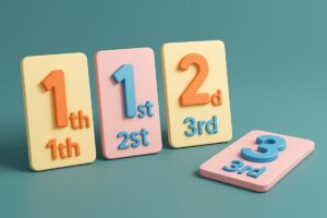 1th,2thは間違い？英語の序数「1st, 2nd, 3rd」の正しい書き方と覚え方