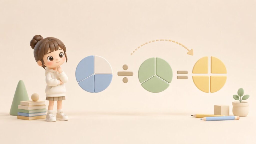 【完全版】分数の割り算はなぜひっくり返す？理由とやり方を分かりやすく解説