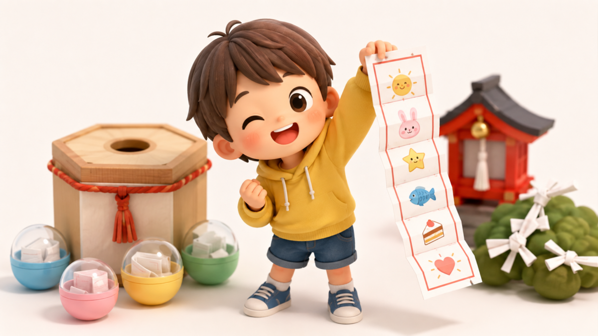 【完全版】子供用おみくじの面白い&笑える文例集!手作りアイデアも徹底解説