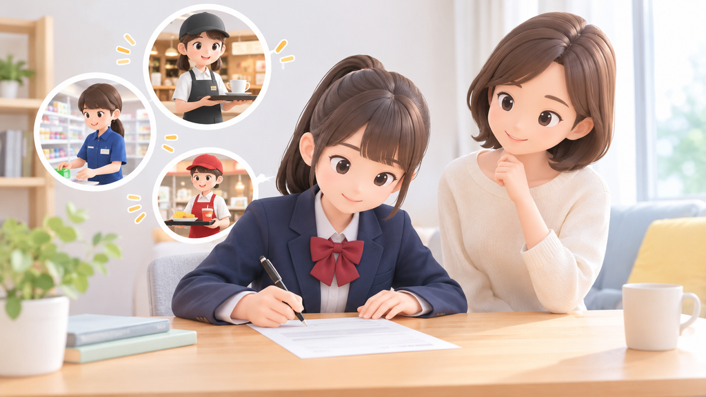 【コピペOK】高校のアルバイト許可証の理由の書き方！親・保護者向けの例文集