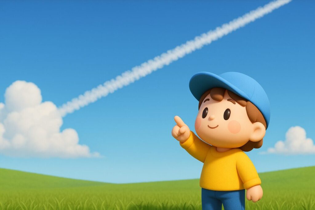 飛行機雲のスピリチュアルな意味と科学的メカニズムを徹底解説