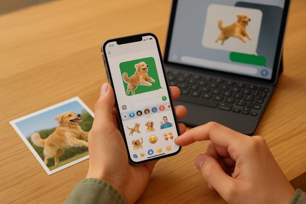 iPhoneステッカー機能、もう使ってる？写真切り抜きからLINE送信まで徹底解説！