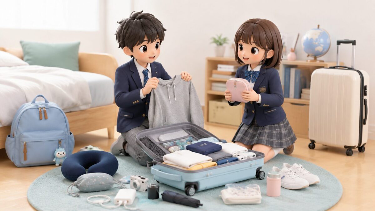中学生の修学旅行!持っていくといいものリスト【男女別・便利グッズも】