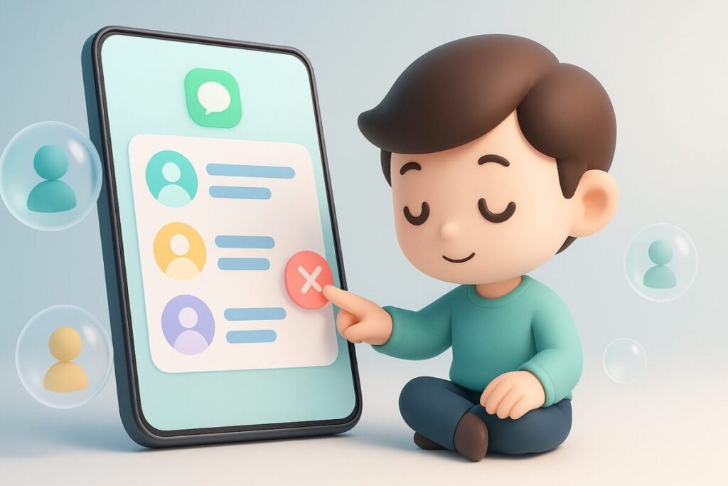 LINEの友達整理で心を軽く。人間関係を見直すためのデジタル断捨離術
