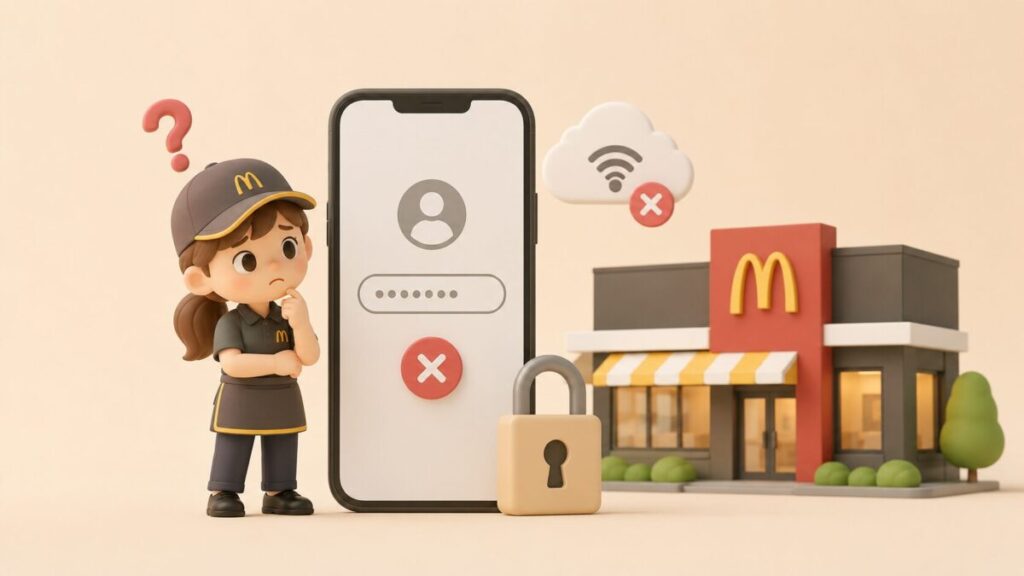 マクドナルドのウェブスマイルにログインできない？利用できない原因と5つの対処法