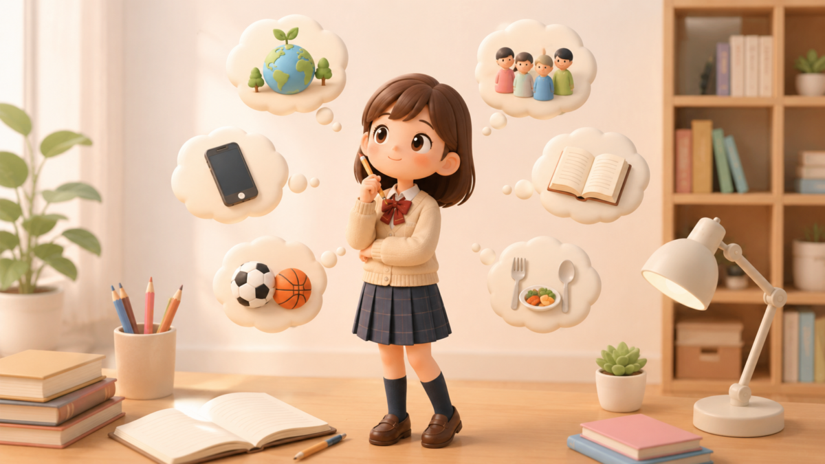 【中学生・高校生向け】意見文の書きやすいテーマ例12選！身近な例でサクッと書くコツ