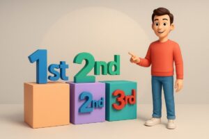 【1nd←は誤り】英語の1st, 2nd, 3rd、もう間違えない！正しい書き方と覚え方