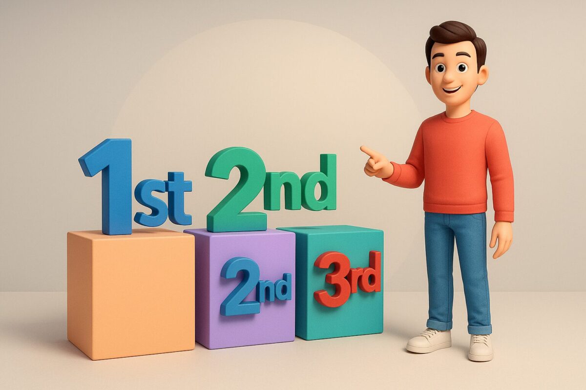 【1nd←は誤り】英語の1st, 2nd, 3rd、もう間違えない！正しい書き方と覚え方