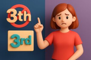 【3thは間違い？】3rdが正しい理由と英語の序数の覚え方