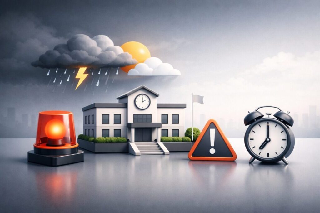 学校が休みになる警報とは?休校の条件・時間・注意報との違いを徹底解説