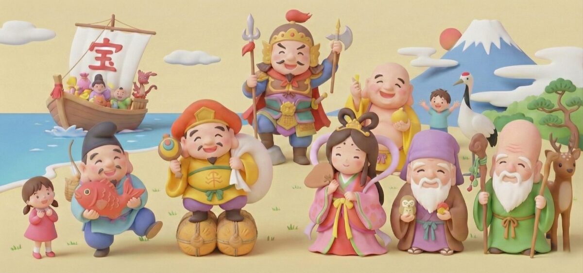 七福神とは?子供向けに簡単に説明するコツと7人の神様のご利益