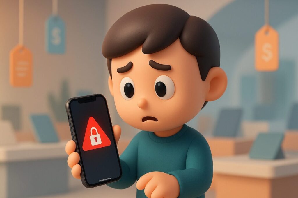 フリマのiPhone「盗難報告されています」は赤ロム？原因と見分け方、買ってしまった時の対処法を徹底解説