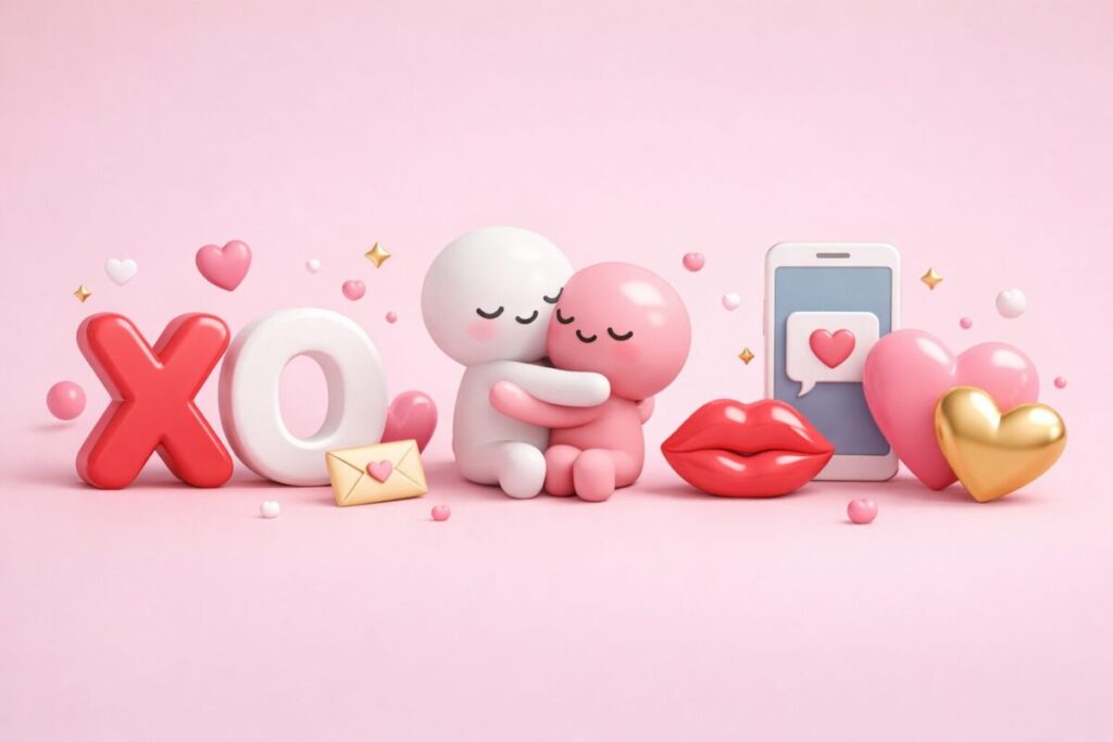 【英語スラング】xoxo(ハグ&キス)の意味と使い方は?読み方やBFFとの違いも解説